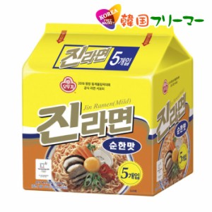 ■『オトギ』ジンラーメン(甘口）120g【5個】■韓国食品 輸入食品 少女時代 韓国食材/韓国料理/韓国お土産/韓国ラーメン/非常食/防災用/