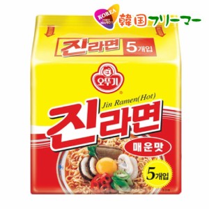 ■『オトギ』ジンラーメン(辛口）120g【5個】■韓国食品 輸入食品 少女時代 韓国食材/韓国料理/韓国お土産/韓国ラーメン/非常食/防災用/