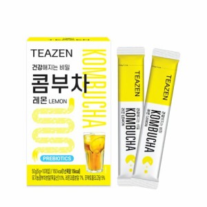 TEAZEN コンブチャ 5g x 10泡 レモン コンブ茶 ダイエット お茶 Kombucha Lemon