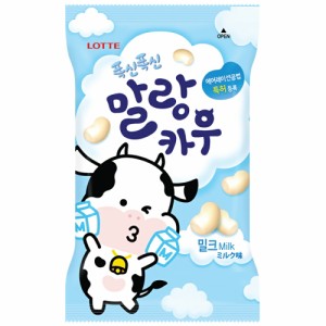 ロッテ マランカウ ミルク味 1袋 マルランカウ ふわふわ ソフトキャンディ　ふわふわもちもち~韓国大人気のソフトキャンディー不思議な食