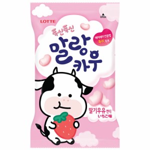 ロッテ マランカウ イチゴ味 1袋 マルランカウ ふわふわ ソフトキャンディ　ふわふわもちもち~韓国大人気のソフトキャンディー不思議な食
