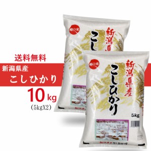 新米 【令和5年産 】送料無料　令和5年産　新潟県産 コシヒカリ 10kg (5kgX2袋) ◆ 米 こしひかり 新潟こしひかり 新潟米 美味しい米 お