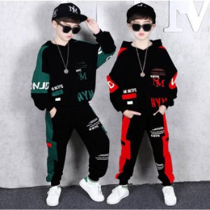 韓国子供服 セットアップ 男の子 ジャージ 春秋服  長袖 パーカー ロングパンツ キッズダンス衣装 キッズ ヒップホップ ジュニア 110-160