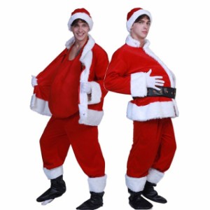 サンタ お腹 コスプレ サンタコス 小物 サンタクロース おなか 衣装 クリスマス 仮装 コスチューム メンズ 送料無料