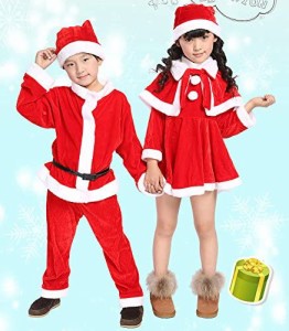 コスプレ衣装 子供服 クリスマス サンタクロース 帽子付き 女の子 男の子 ロンパース ワンピース キッズ 赤ちゃん送料無料