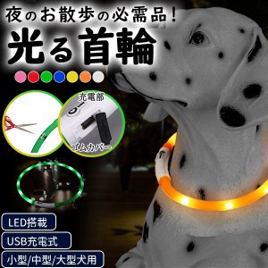 数量限定 犬 光る首輪 犬用 おしゃれ 痛くない 軽い ソフトパッド 丈夫 USB充電式 イージーウォークカラー チョーカー 蛍光 カラー かっ