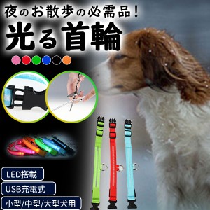 限定価格 犬 光る首輪 犬用 おしゃれ 痛くない 軽い ソフトパッド 丈夫 USB充電式 イージーウォークカラー チョーカー 蛍光 カラー かっ