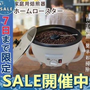 コーヒー焙煎機 小型業務用 家庭用 自動 電動ロースター 温度調節機能付き 焙煎器 ポップコーンづくり/コーヒー豆焙煎等に適用 コーヒー