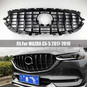 マツダ CX-5 CX5 自動グリル 2017 2018 フロントメッシュ 外装 カスタム 高品質 マスクトリムカバー フロントバンパー グリル