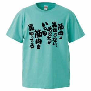 おもしろTシャツ 筋肉は裏切らない、あなたがいつも筋肉を裏切ってる  ギフト プレゼント 面白 メンズ 半袖 無地 漢字 雑貨 名言 パロデ