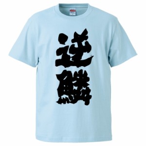 おもしろTシャツ 逆鱗 ギフト プレゼント 面白 メンズ 半袖 無地 漢字 雑貨 名言 パロディ 文字