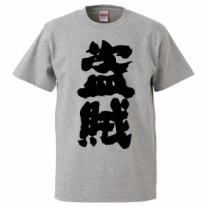 おもしろTシャツ 盗賊 ギフト プレゼント 面白 メンズ 半袖 無地 漢字 雑貨 名言 パロディ 文字