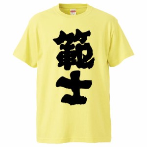 おもしろTシャツ 範士 ギフト プレゼント 面白 メンズ 半袖 無地 漢字 雑貨 名言 パロディ 文字