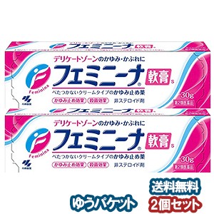 【第2類医薬品】 小林製薬 フェミニーナ軟膏Ｓ 30ｇ×2個セット メール便送料無料