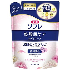 薬用ソフレ 乾燥肌ケアボディソープ つめかえ用 400mL 医薬部外品