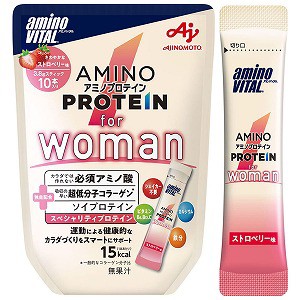 アミノバイタル アミノプロテイン for woman ストロベリー味 10本入