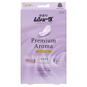 かおりムシューダ Premium Aroma クローゼット用 グレイスボーテ(3個入)