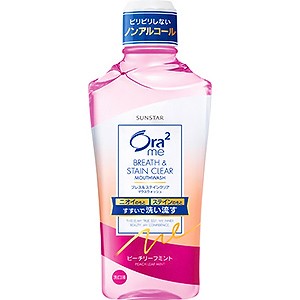 サンスター Ora2 me（オーラツーミー）ブレス＆ステインクリアマウスウォッシュ ピーチリーフミント(460mL)