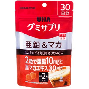UHA味覚糖 グミサプリ 亜鉛&マカ 30日分 60粒