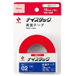 ニチバン 両面テープ ナイスタック 一般タイプ 15mm×6m NW-15SF (1個)