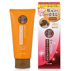 50の恵 頭皮いたわりカラートリートメント ＜ライトブラウン＞　(150g)