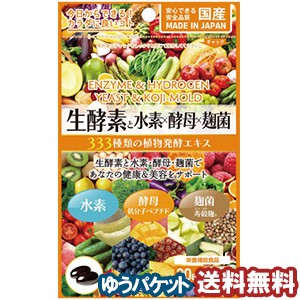 ミナミヘルシーフーズ　生酵素と水素*酵母*麹菌　60球　 メール便送料無料