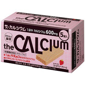 大塚製薬 ザ・カルシウム ストロベリークリーム (1箱5袋入)