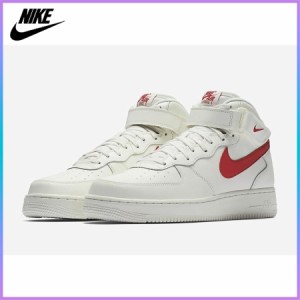 送料無料 ナイキ スニーカー メンズ NIKE 新品 シューズ 靴 NIKE AIR FORCE 1 MID 07 WHITE/RED ホワイトレッド AF1 エアフォース 1 07 