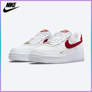 送料無料 ナイキ スニーカー レディース NIKE WMNS AIR FORCE 1 07 新品 LOW ESSENTIAL ホワイト レッド AF1 エアフォース 1 07 フォース