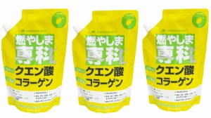 エナジークエスト 燃やしま専科【3袋セット(１袋５００g入り×３)】レモン風味 粉末飲料 クエン酸　コラーゲンペプチド　グルコサミン　