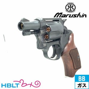 マルシン工業 ポリスリボルバー 51ミリ銃身 Xカート ハーフチェッカー木製グリップ HW エクセレント 2 インチ（ガスガン リボルバー 本体