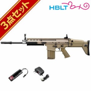 フルセット 東京マルイ SCAR-H フラットダークアース 次世代電動ガン バッテリー 充電器セット