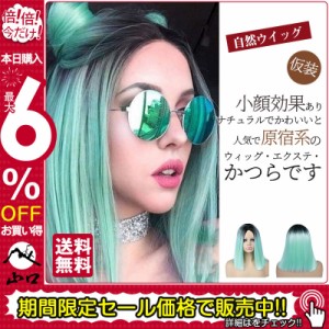 ウィッグ セミロング ミディアム かつら フルウィッグ 自然ウイッグ レディース ストレート コスプレ変装 仮装 メッシュ パーティー カー