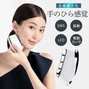 美顔器 EMS リフトアップ効果 led美顔器 母の日 フェイシャルネックケアリフ 電動かっさ かっさ美顔器 振動 温熱 全身マッ