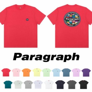 新作 PARAGRAPH パラグラフ バックカラーアース半袖Tシャツ 正規品 公式 メンズ レディース 韓国ブランド 韓国ファッション カットソー 