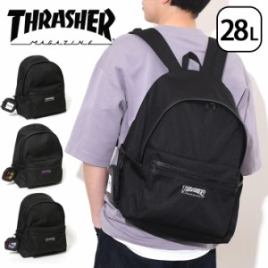 新作 THRASHER スラッシャー SCHOOL 28L リュック ポーチ付き 撥水 THR-253 メンズ バッグ リュックサック バックパック デイパック 大き