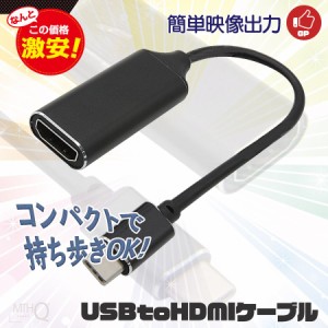 USB Type-C HDMI 変換アダプター ケーブル USB Type-C（オス） HDMI（メス）