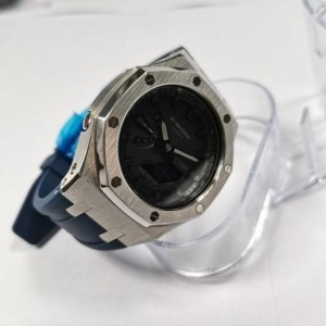 G-shock GA-2100 2110用 第三世代　ステンレス　ケース　ラバーストラップ  カシオーク　