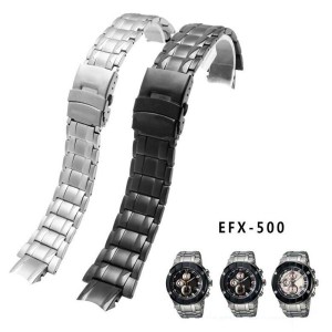 エディフィス edifice 用 互換 ステンレス バンド EFX-500D EFX500D EFX-500