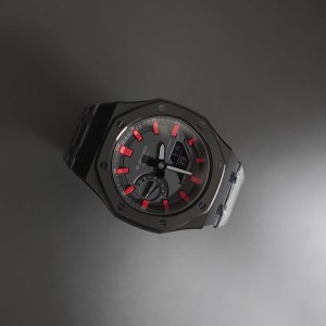 G-shock GA-2100-1A1 カスタム　カシオーク　オリジナル　ブラック 第3世代　腕時計