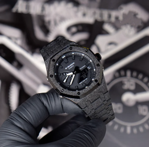 G-shock GA-2100SKE-7 カシオーク　カスタマイズ  ステンレス　グリッダーケースストラップ