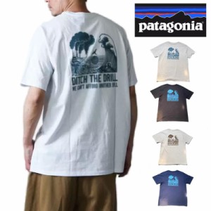 パタゴニア Tシャツ 半袖 Patagonia メンズ ライン オーシャン  レスポンシビリティー(sea Logo Ridge Pocket Tee )