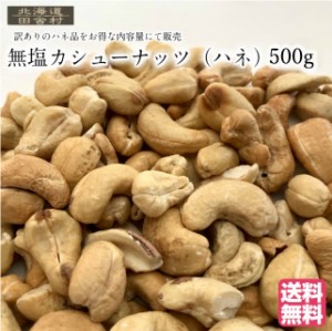 無塩カシューナッツ(ハネ) 500g 数量限定 訳あり ハネ品 内容量増量 おつまみ 無添加 おやつ 送料無料 不二屋