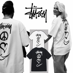 STUSSY ステューシー Tシャツ メンズ レディース ロゴ Ｔシャツ 半袖 Stussy x Nike カジュアル 半袖Tシャツ 送料無料 並行輸入品