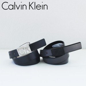 【ck-30mmckce】Calvin Klein Jeans カルバンクライン ジーンズ メンズ レザーベルト CKロゴ バックル レザー ベルト リバーシブル メン
