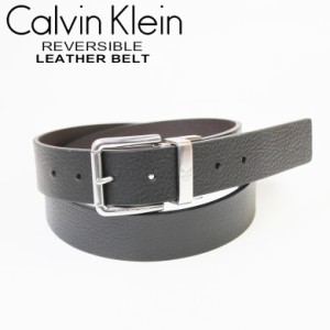 【ck-kj020009】Calvin Klein Jeans カルバンクライン ジーンズ メンズ レザーベルト リバーシブルベルト CKロゴ バックル　3カラー 11CK