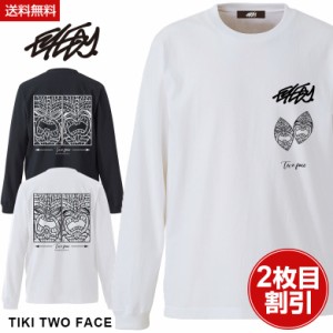 EYEDY アイディー ロンt TWO FACE ハワイの神様 ティキ ロングスリーブTシャツ 大きいサイズ メンズ ロングtシャツ ブランド M L XL XXL 