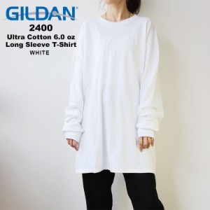 【 gil-2400 】GILDAN ギルダン 2400 Ultra Cotton 6.0 oz Long Sleeve T-Shirt ウルトラコットン ロングスリーブTシャツ 長袖Tシャツ 無