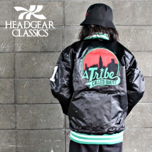 【 hg-jkt-lowend】HEADGEAR CLASSICS ヘッドギア クラシック ア・トライブ・コールド・クエスト（A Tribe Called Quest） サテンジャケ