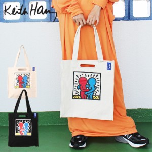 【kh-2209】Keith Haring キースへリング 2way ブック トート バッグ ショルダーバッグ トートバッグ エコバッグ ショッピングバッグ メ